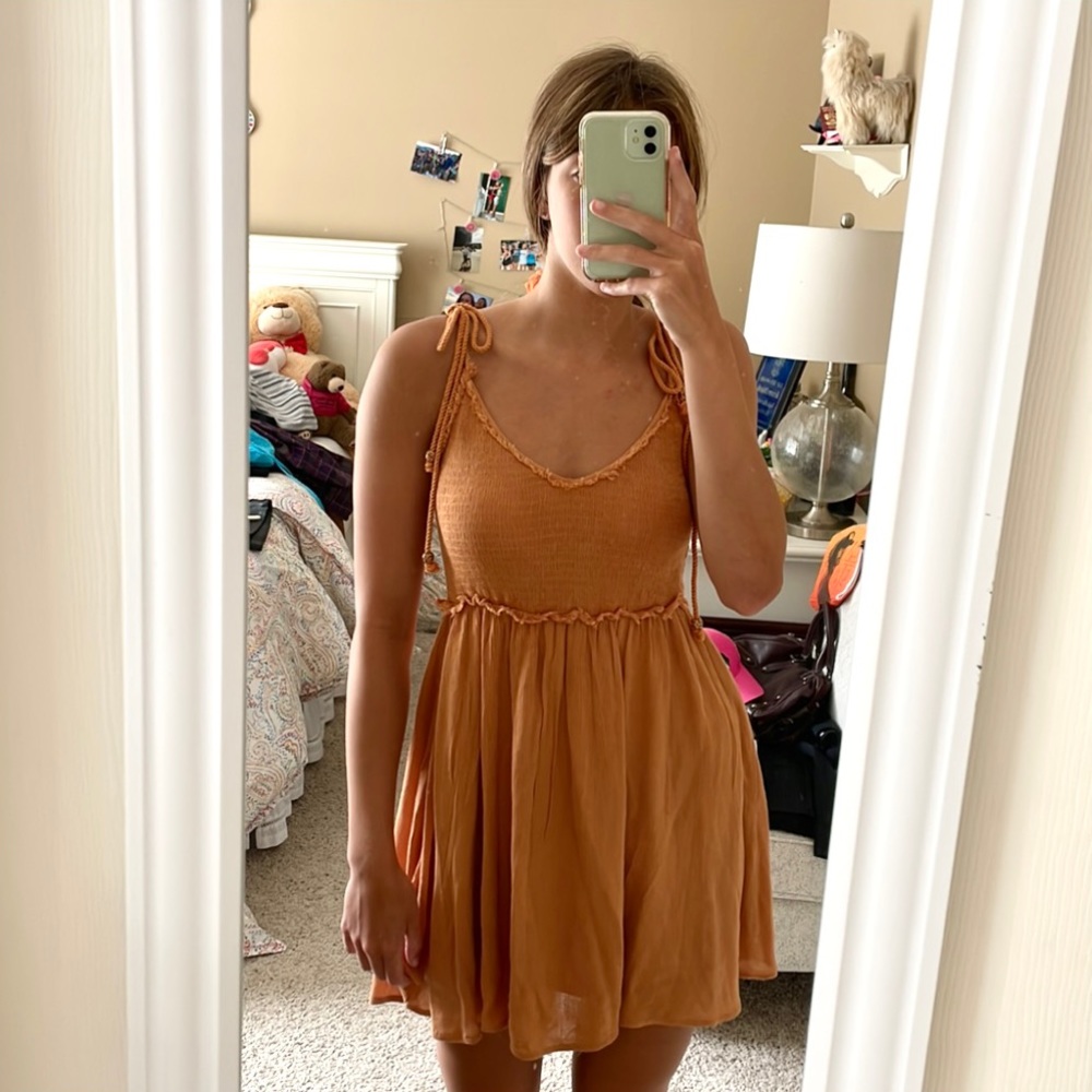 Boutique Burnt Orange Sun Dress!